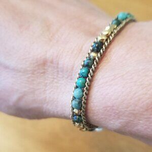 Chan Luu Naked Wrap Turquoise bracelet